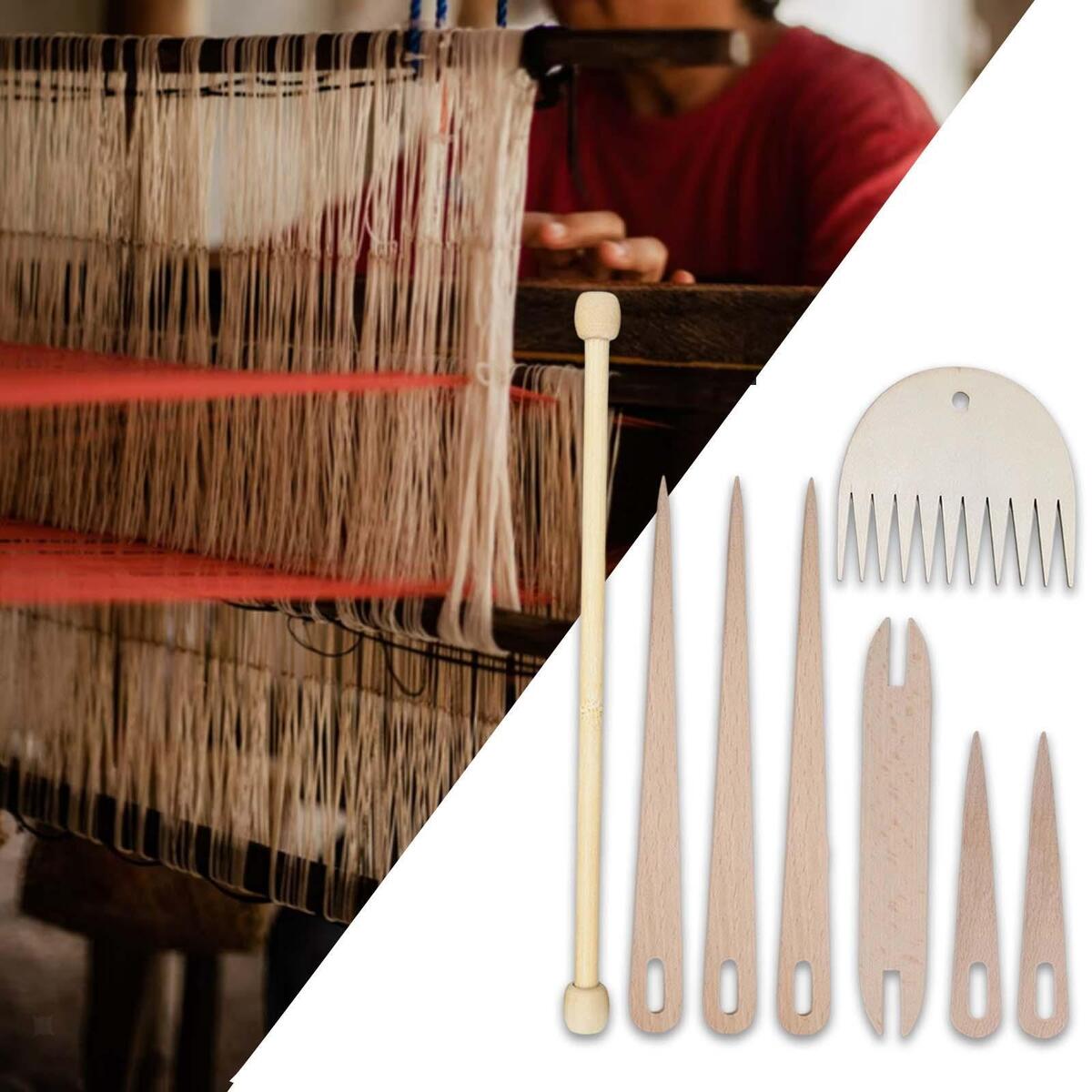 8Pcs Weaving Tools DIY Tool  Loom Stick  for Knitting Tapestry