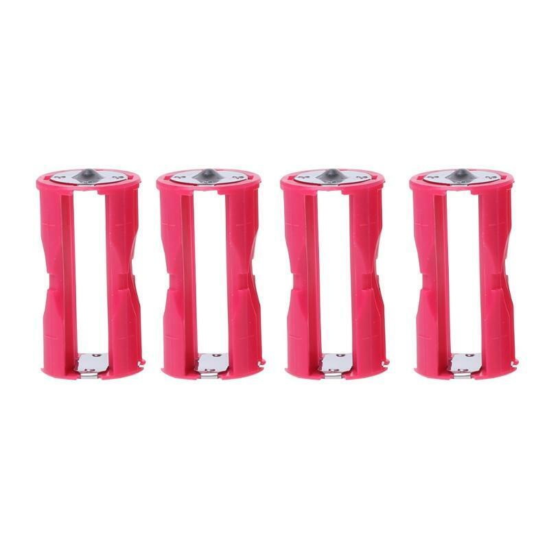4AAA To C Size Parallel Cell Adapter Battery Holder DC 1.5V Case Box Converter