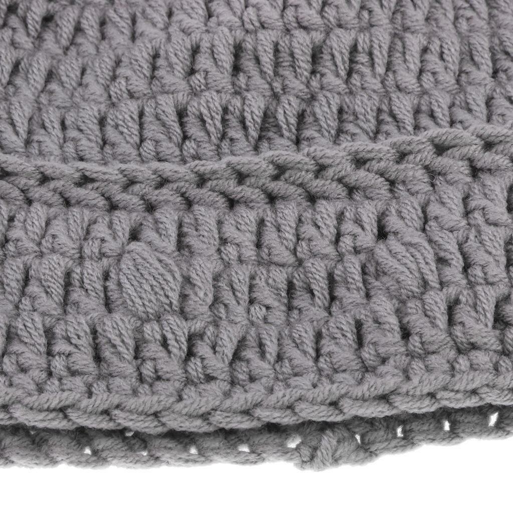 Knitted Winter Woolen Hat Childs Horn Babies Infant Toddler Crochet