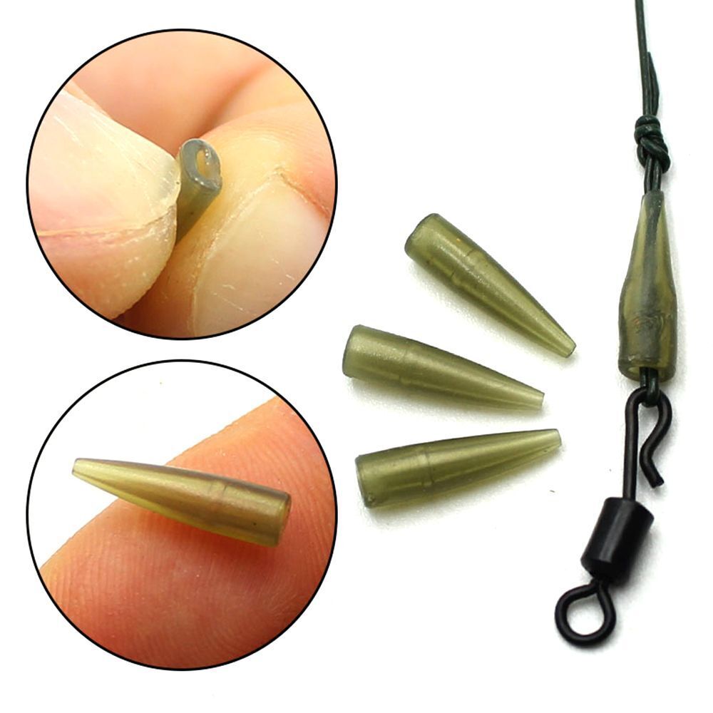 Accessories Micro Carp Sleeve Tail Rubber Cone Connect with Fishing Hook