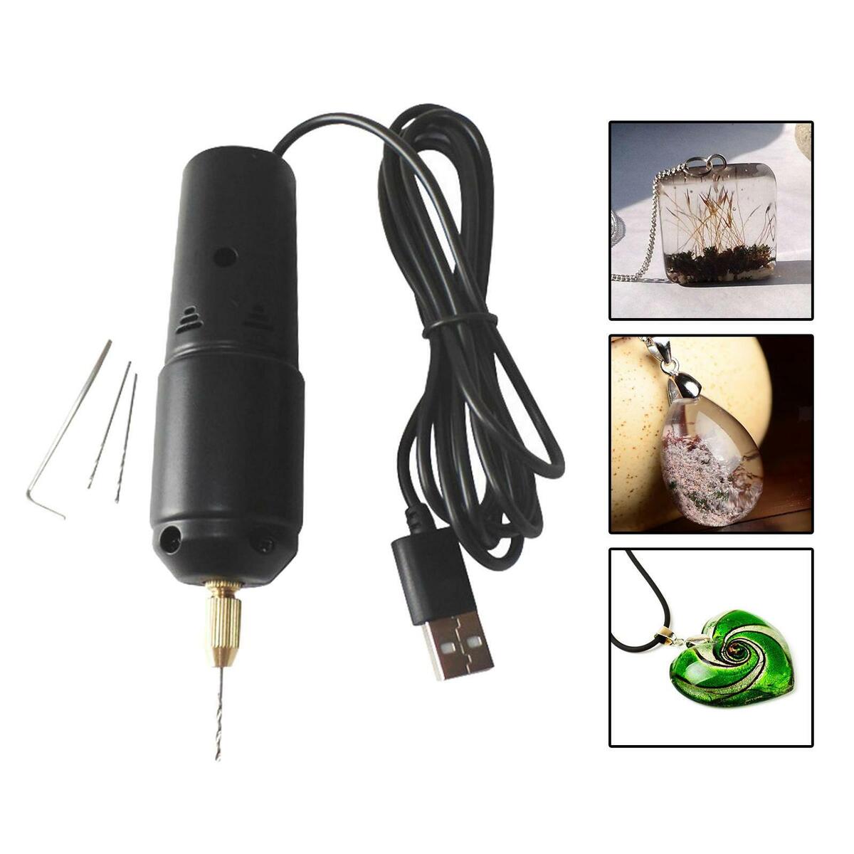 Mini  Drill with 5Pcs   Micro USB Drill  Craft Tools