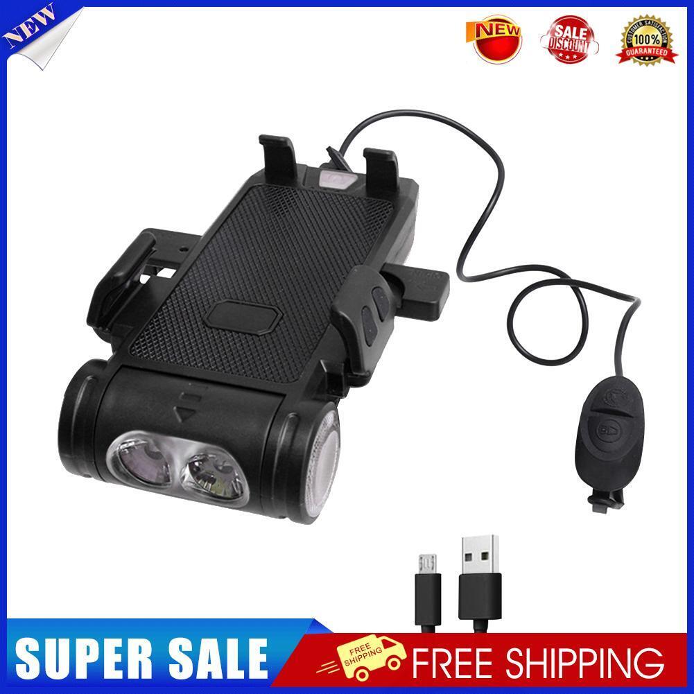 T6 LED Bicycle Light 500LM USB Bike Front Flashlight Phone Holder (3500mAh)