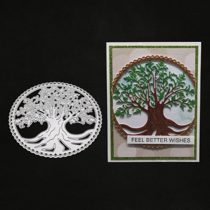 Tree of Life Metal Cutting Dies Stencil Scrapbooking DIY Album Stamp Paper Card
