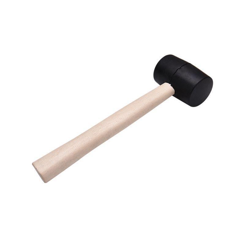 1Set Stainless Steel Shell Opener Rubber Hammer for Coconut Shell Opening Tool
