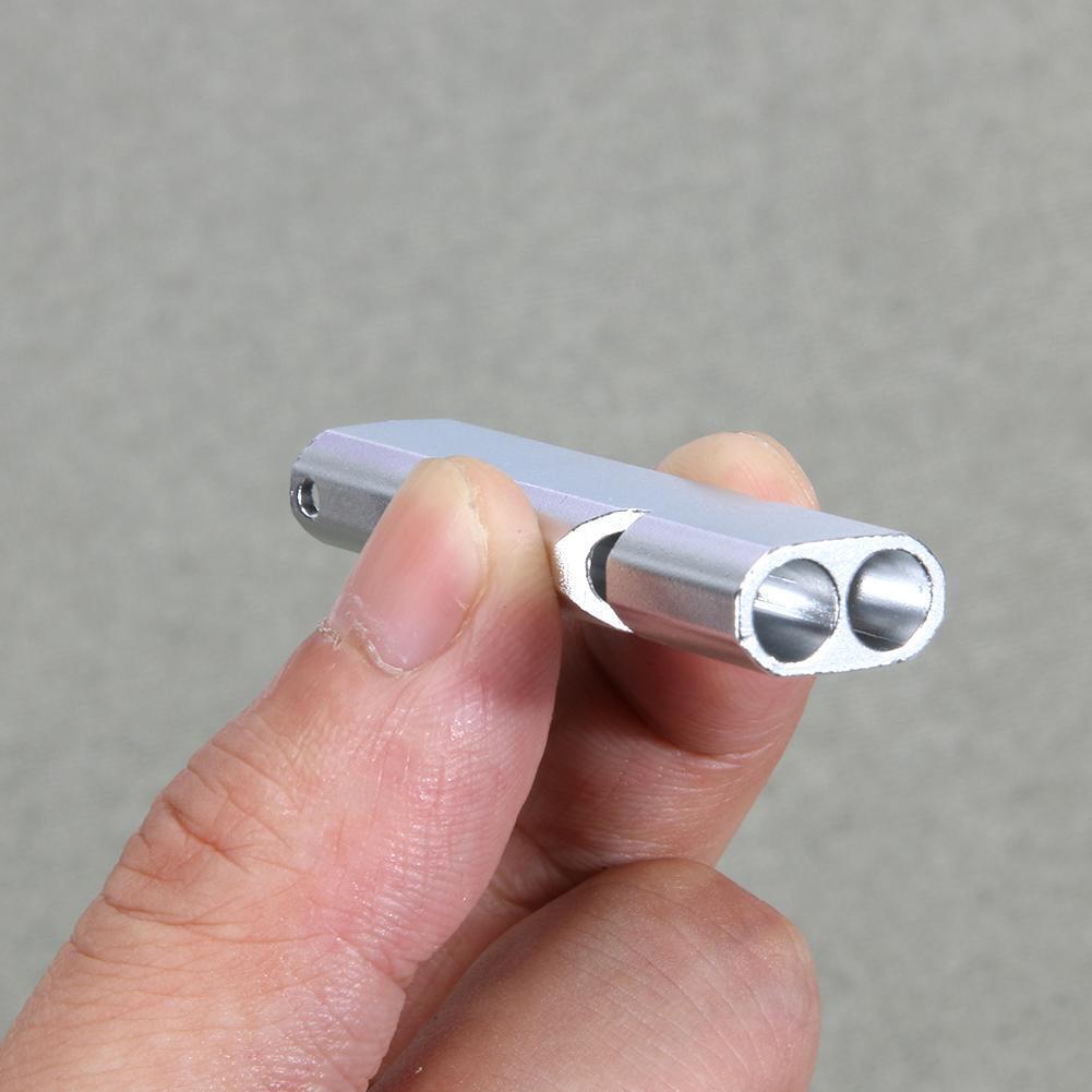 Outdoor Camping Hiking Tool Aluminum Alloy Emergency Survival Whistle