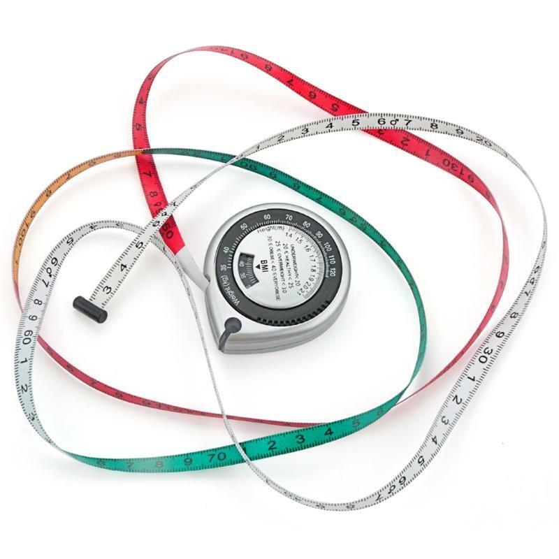 150cm/60inch Body Calculator BMI Measuring Tape w/ Ergonomic Design for Camping