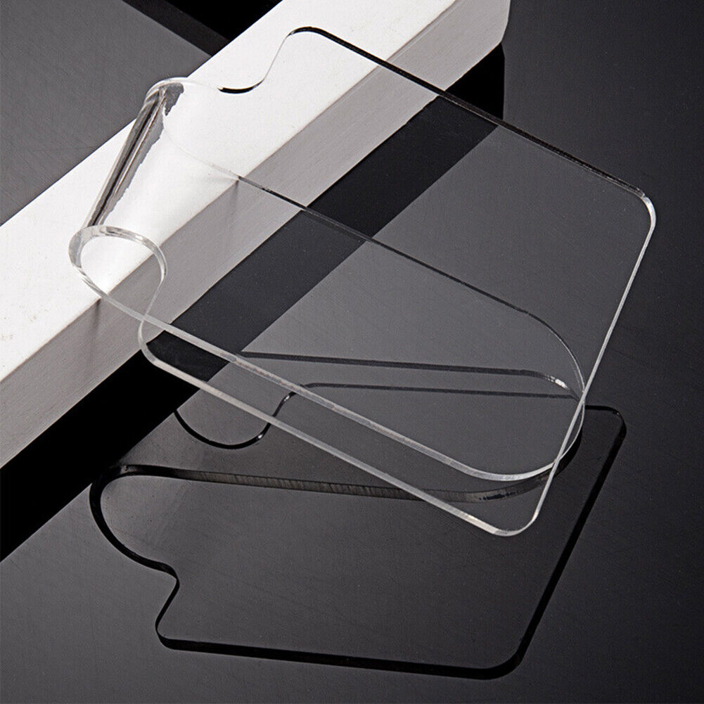 Acrylic Handheld Nail Art Palette Clear Makeup Color Mixing Holder Tray