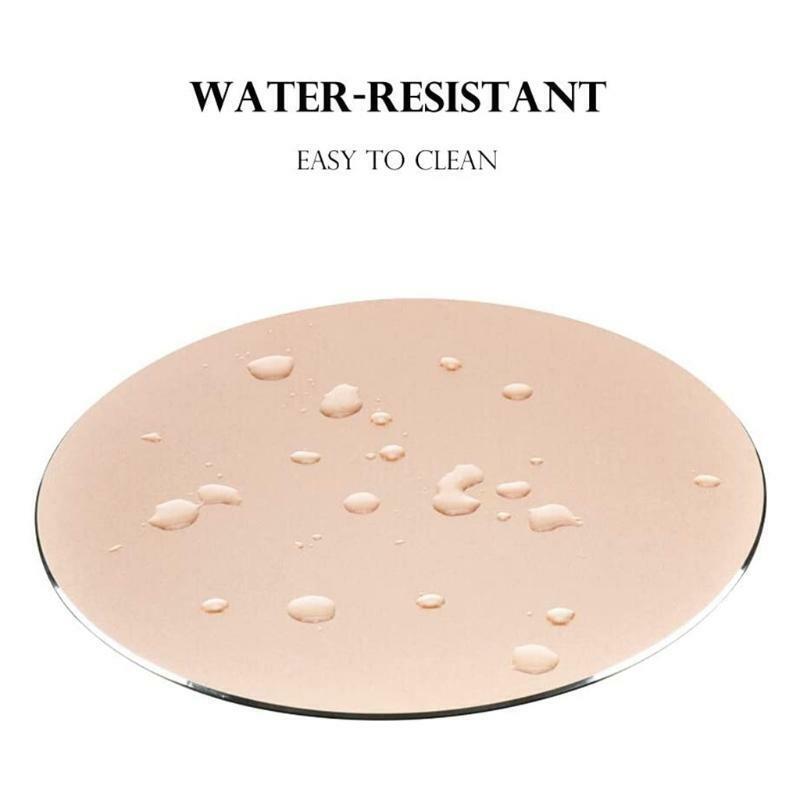 Creative Metallic Waterproof Round Mouse Pad Anti Slip Pad for Office Worker