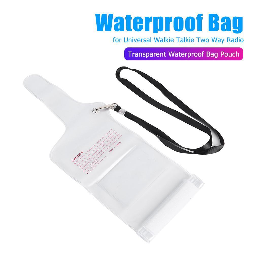 Transparent Waterproof Bag Pouch for Universal Walkie Talkie Two Way Radio