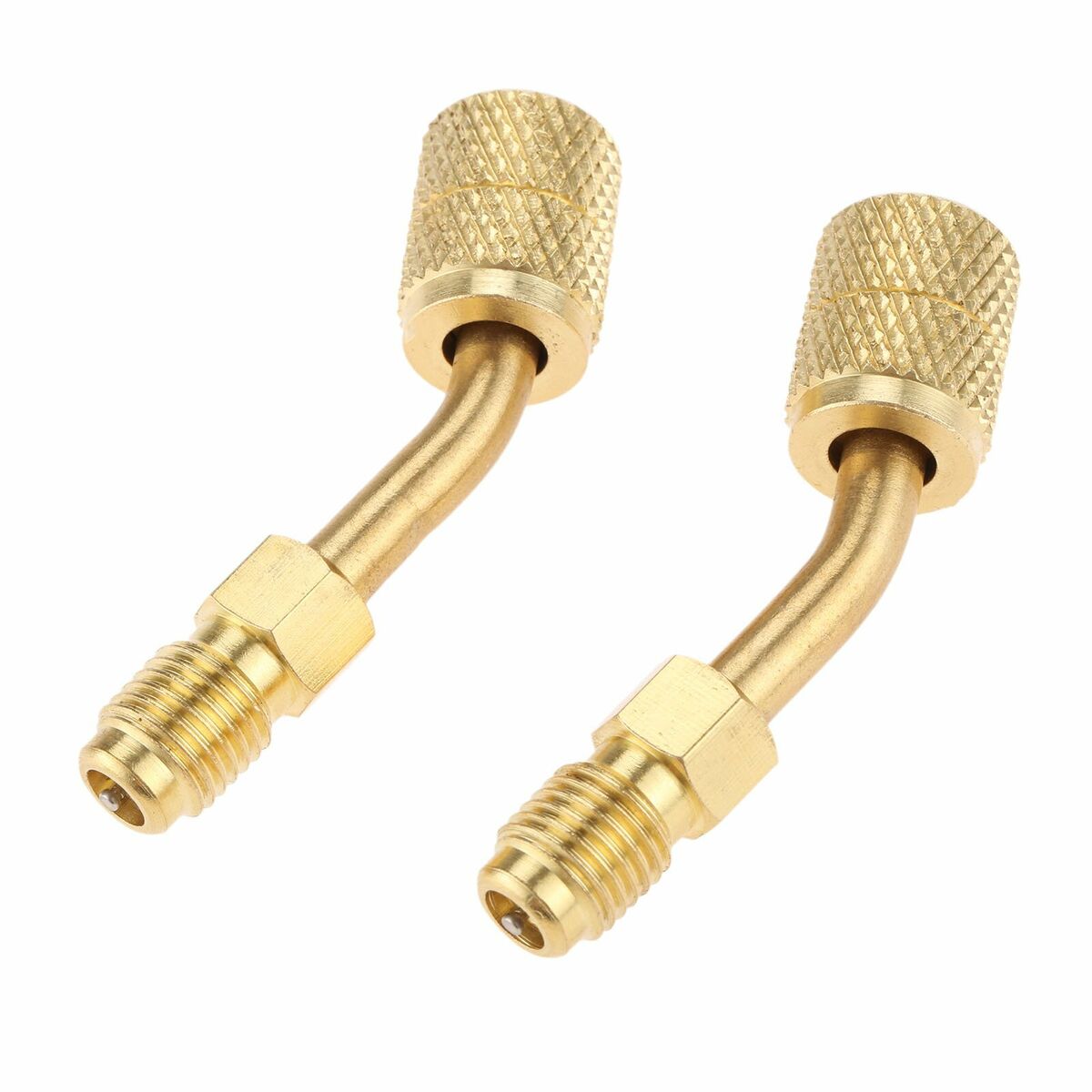 2Pcs R-410A Adapter 1/4" SAE M to 5/16"F for R410a Mini Split Air Conditioners