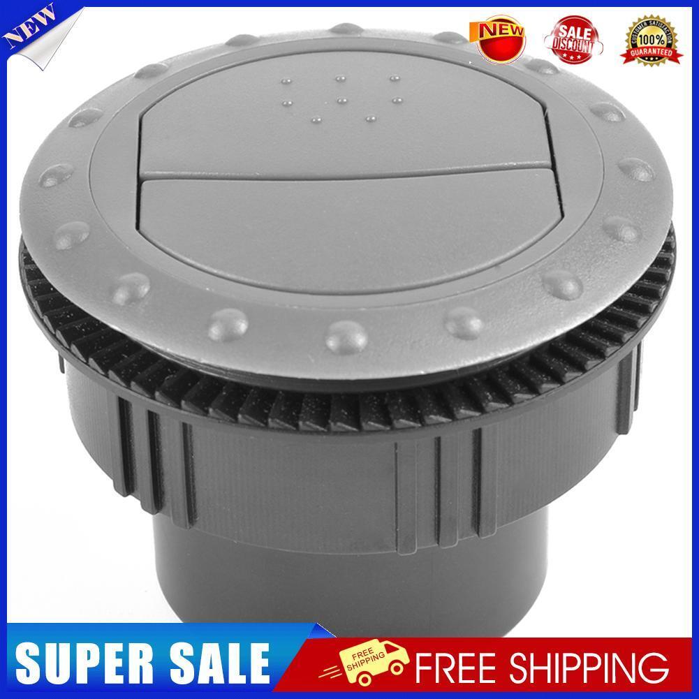 60mm Car RV ATV A/C Vent Air Outlet Rotating Interior Round Ceiling (Grey)