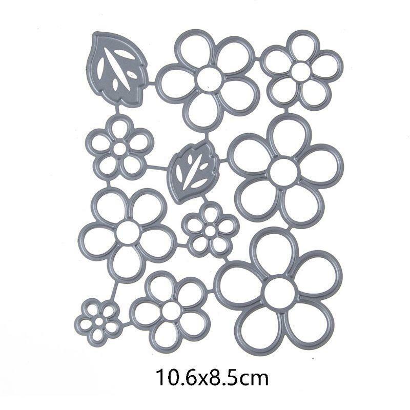 Five Leaf Flower Metal Cutting Dies Stencil Scrapbooking DIY Album Stamp Paper
