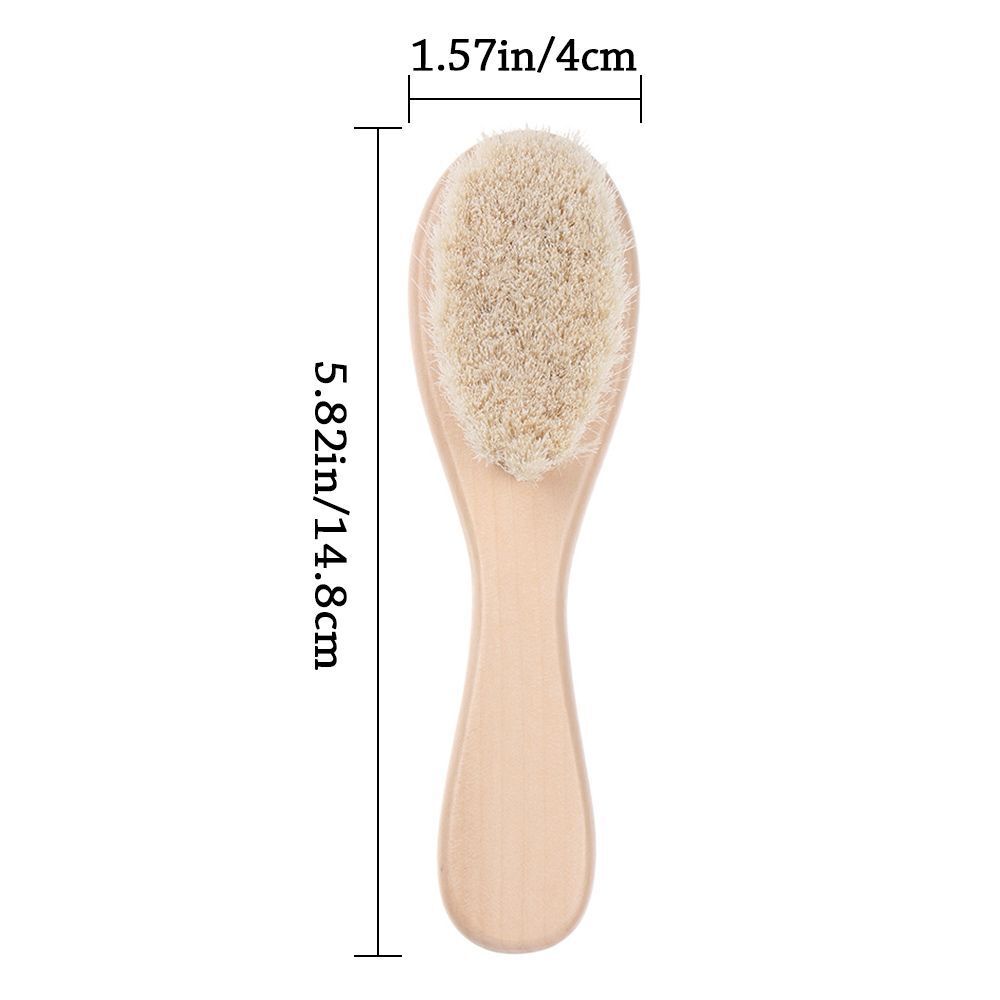 Soft Bristles Scrub Baby Hairbrush Natural Hair Brush Infant Comb Baby Brush