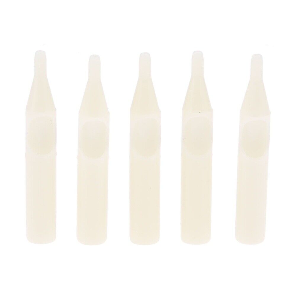 25x White Tattoo Disposable Nozzles Needles Tips 3R-5R-7R-9R-11R Tattoo Body Art