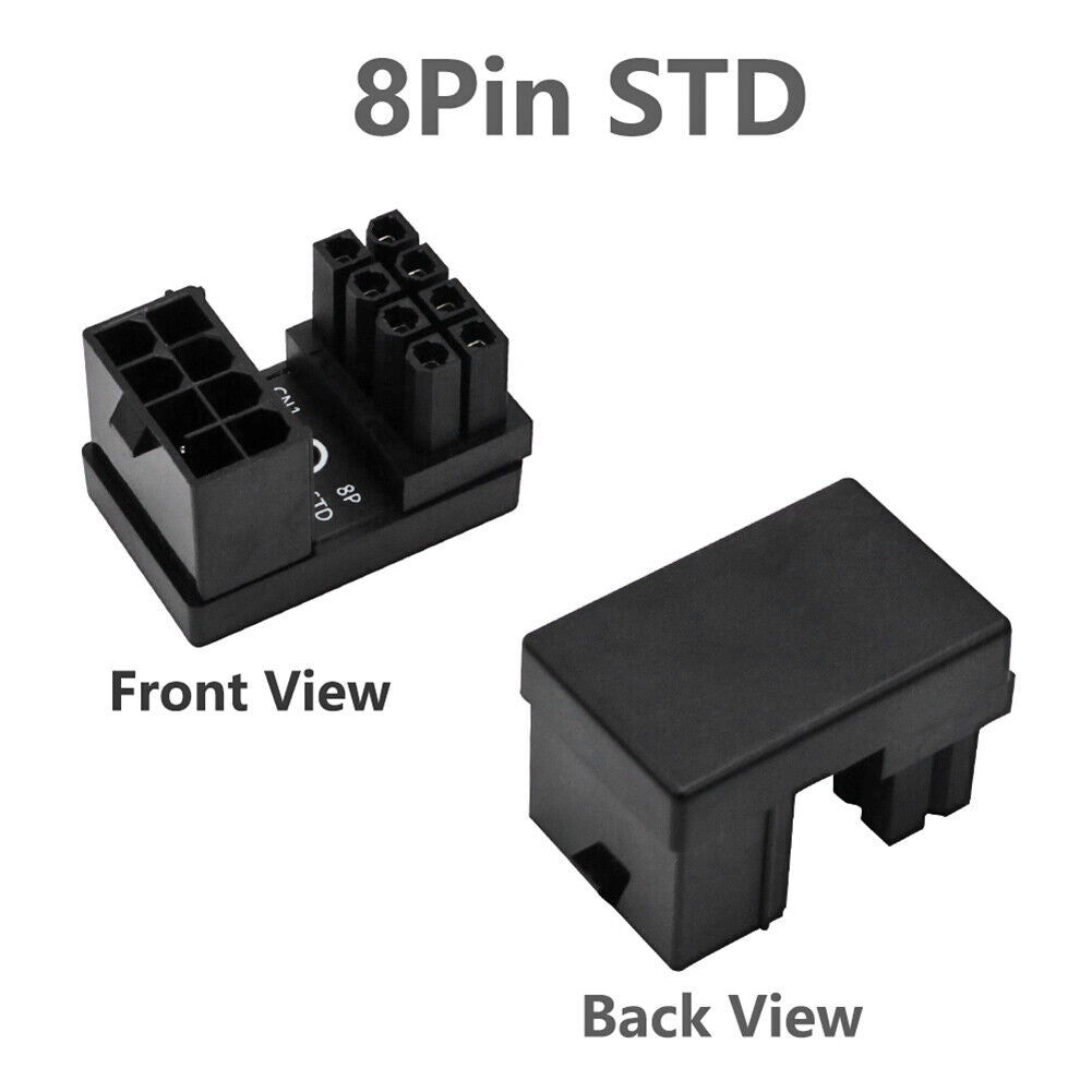 ATX 8-Pin Female to 8pin Male 180 Degree Power Adapter for PC Graphics Card