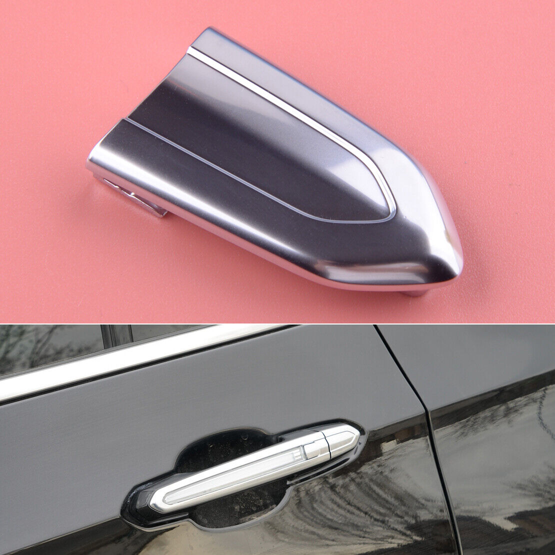 1x Door Lock Cylinder Chrome Cover Trim Cap fit for Cadillac ATS XTS CT6 CTS Acc