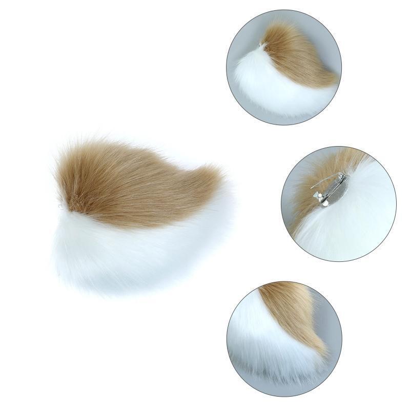 Fashion Simulation Rabbit Ears Hair Hoop+ Tail Suit Plush Headdress for Club