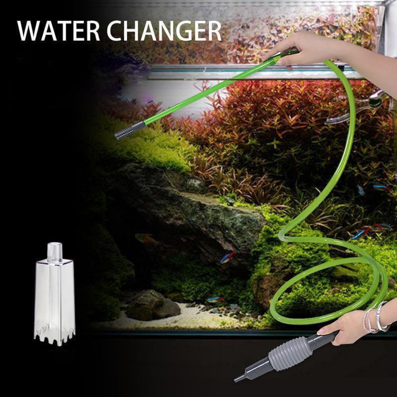 Fish Tank Syphon Vacuum Cleaner Pump Gravel Water Filter Acuario Accessories
