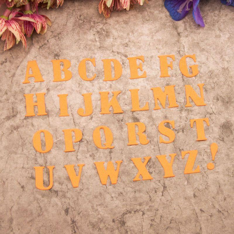 Alphabet Metal Cutting Dies Stencil DIY Scrapbooking Album Stamp Paper Card