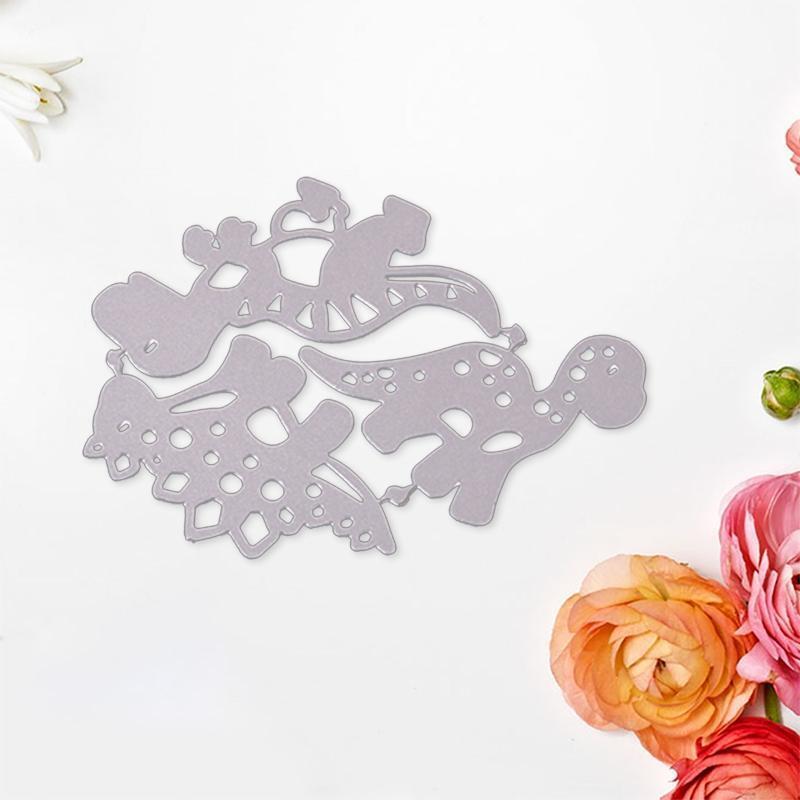 Dinosaur Metal Die Cuts Different Shapes Cute Animal Carbon Steel Cutting Dies