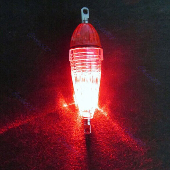 Mini LED Deep Drop Underwater Fishing Squid Fish Lure Light Red Lamp