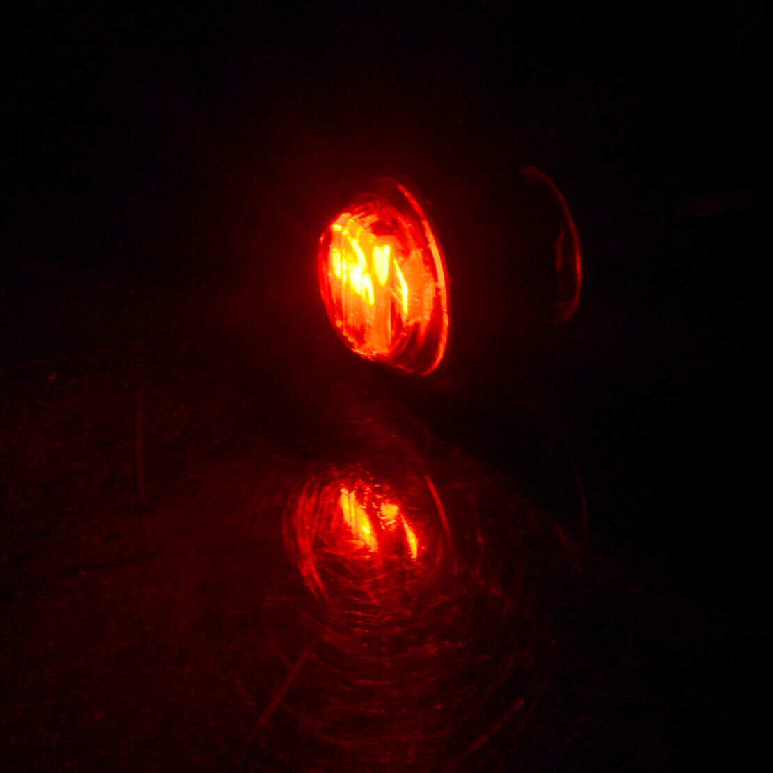 10pcs Truck Trailer Mini 3/4" Red LED Bullet Side Marker Light Clearance Lamp