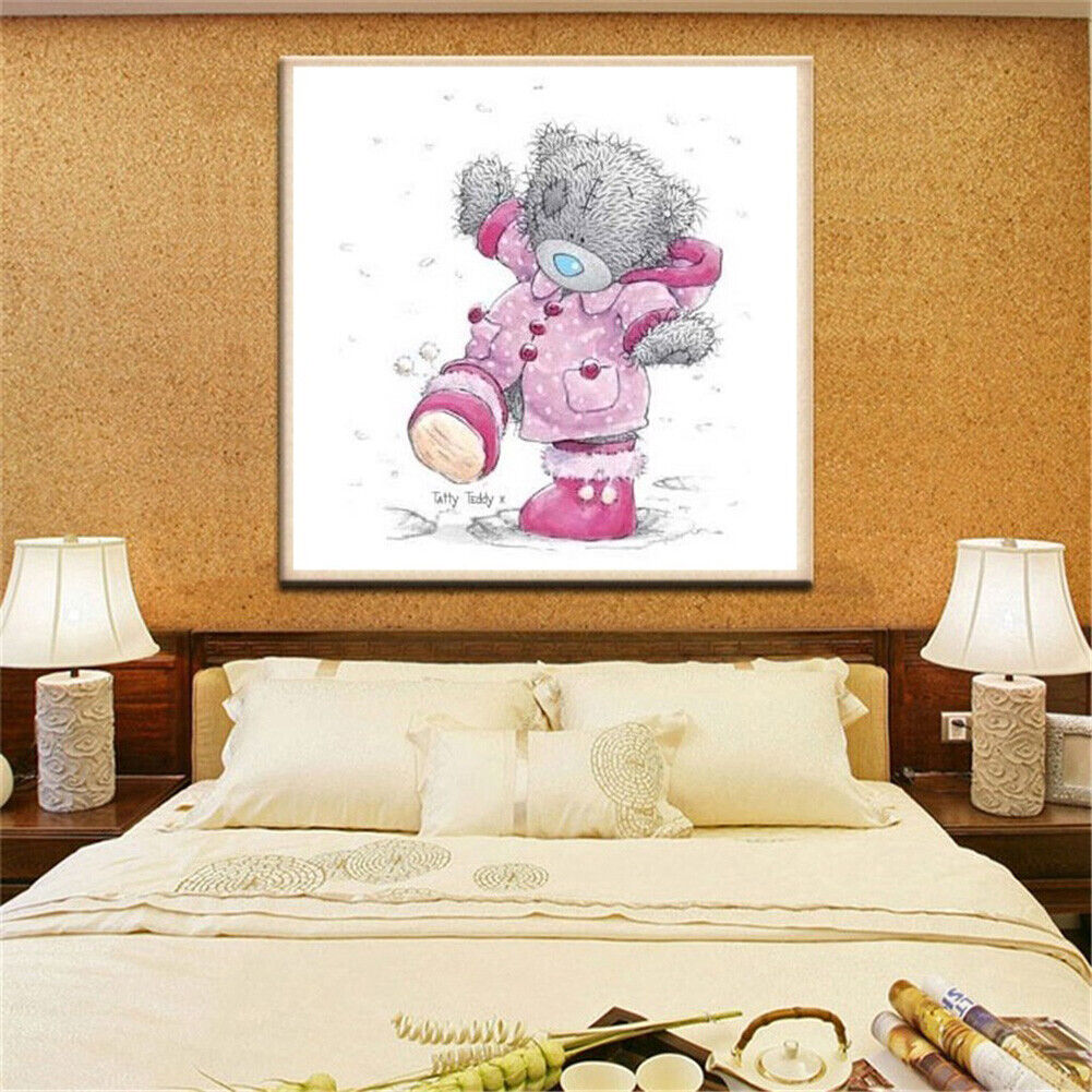 Cartoon Bear 5D Diamond Painting Cross Stitch Mosaic Picture Decor Gift