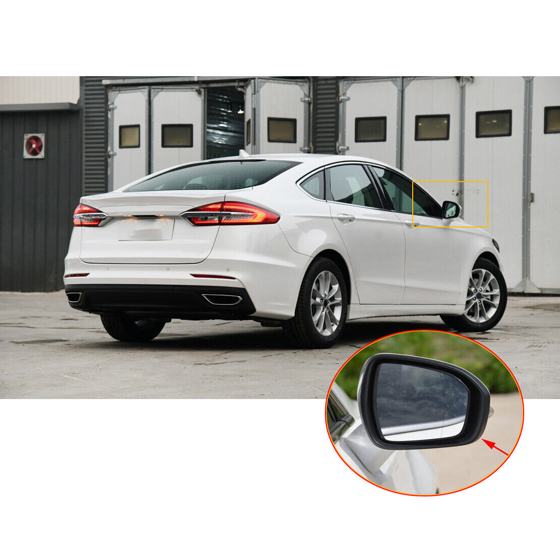 Door Wing Mirror Glass Frame Surround Trim Right Fits For Ford Mondeo MK5 12-19