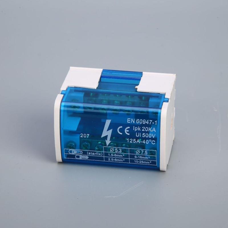 Din Rail Terminal Block Transparent Lid Power Distribution Protection Box