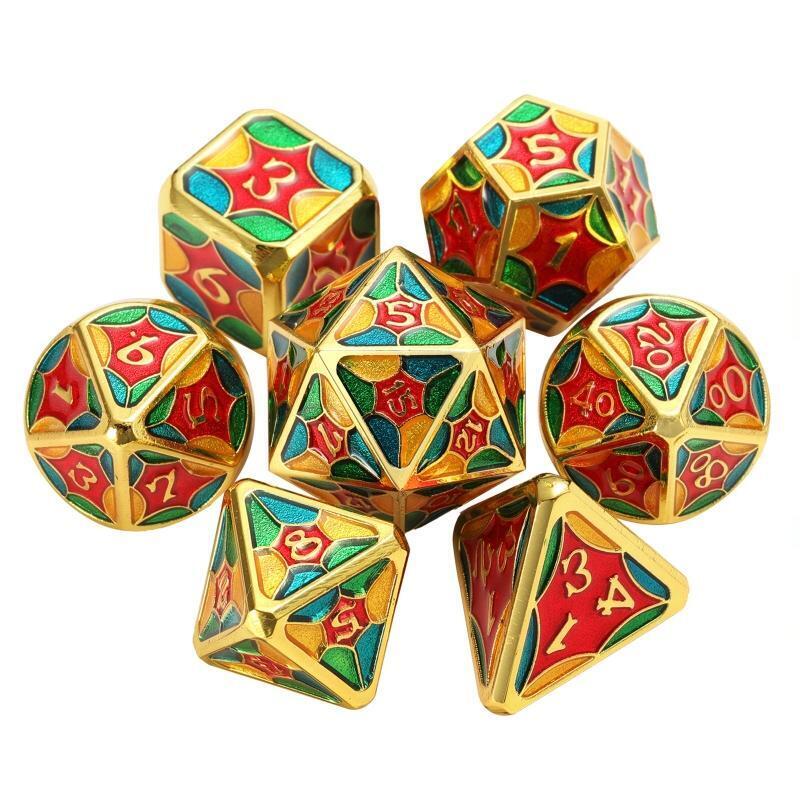 7x Metal Role Playing Digital Dices Pack for Club/Party/Family Board Puzzle Game