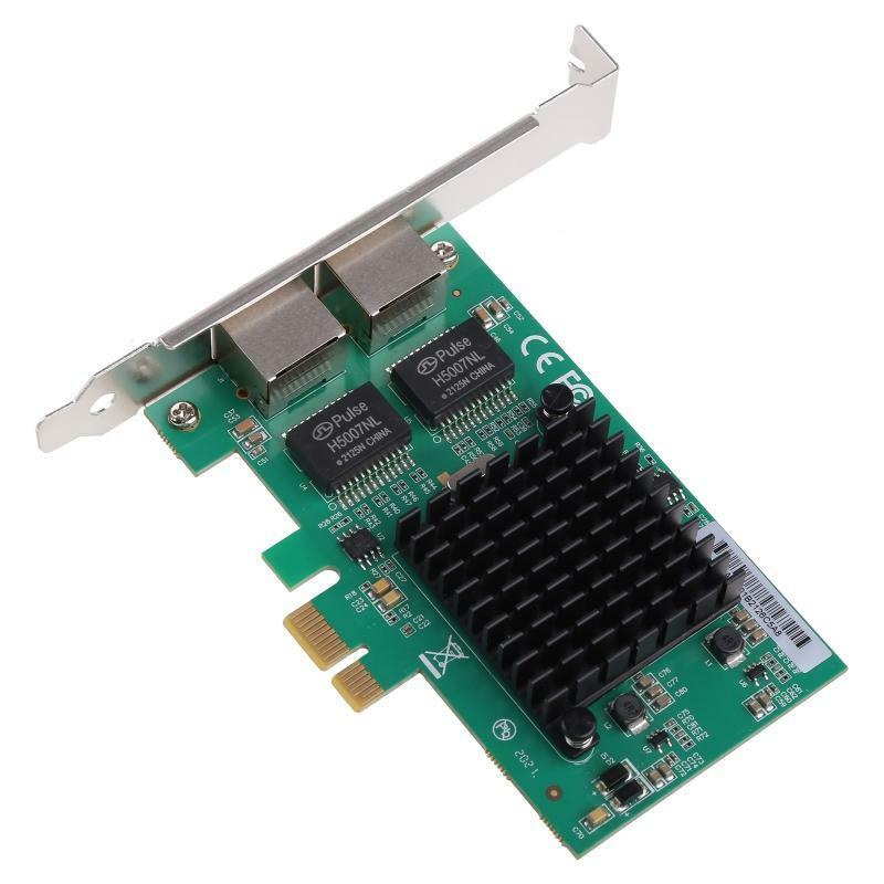 PCI-Express Dual Port 10/100/1000Mbps Gigabit Ethernet Card Server Adapter NIC