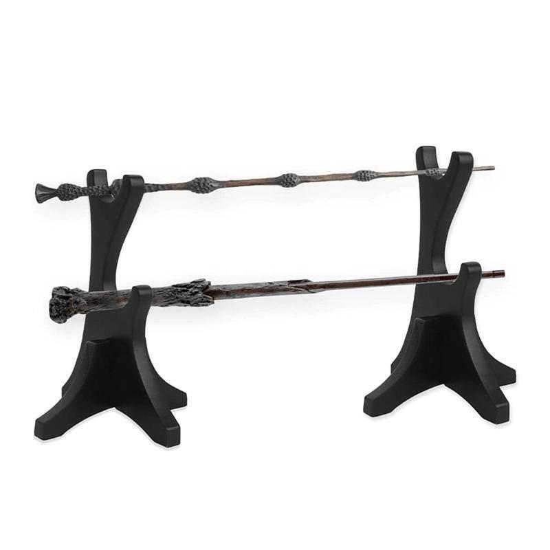 Sword Holder 2 Pcs Acrylic Samurai Swords Black Storage Rack Shelf