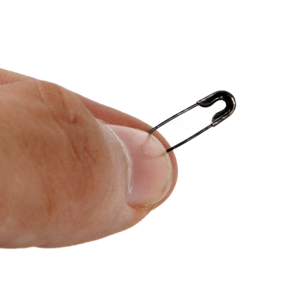19mm 100pcs Safety Pins Black Sewing Craft Jewellery Baby Nappy Pins