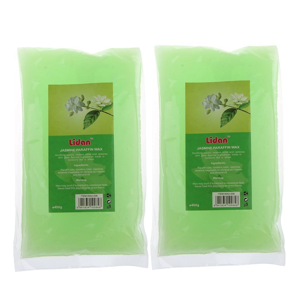 2x Paraffin Wax Hand & Feet Care Moisturizing Refill Liquid Bath Spa Jasmine