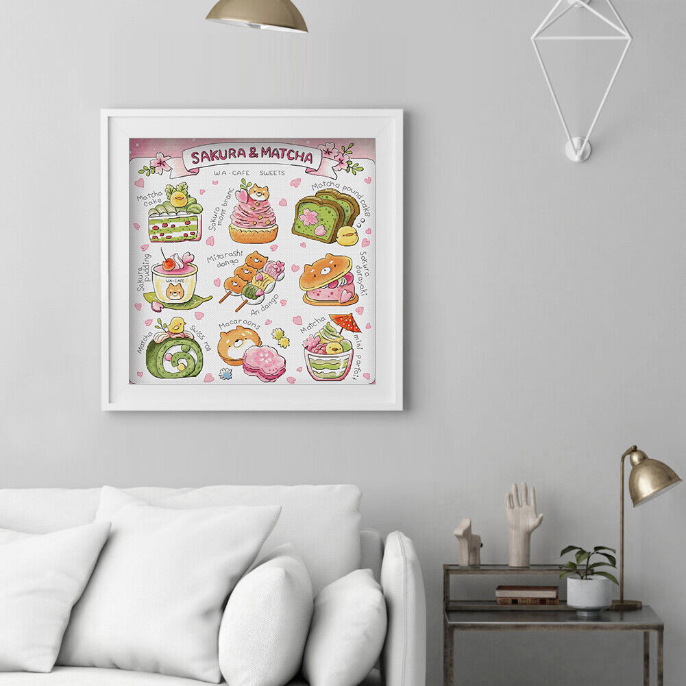 DIY Cross Stitch Full Embroidery Kit Gourmet Still Life Counted Decor (3)