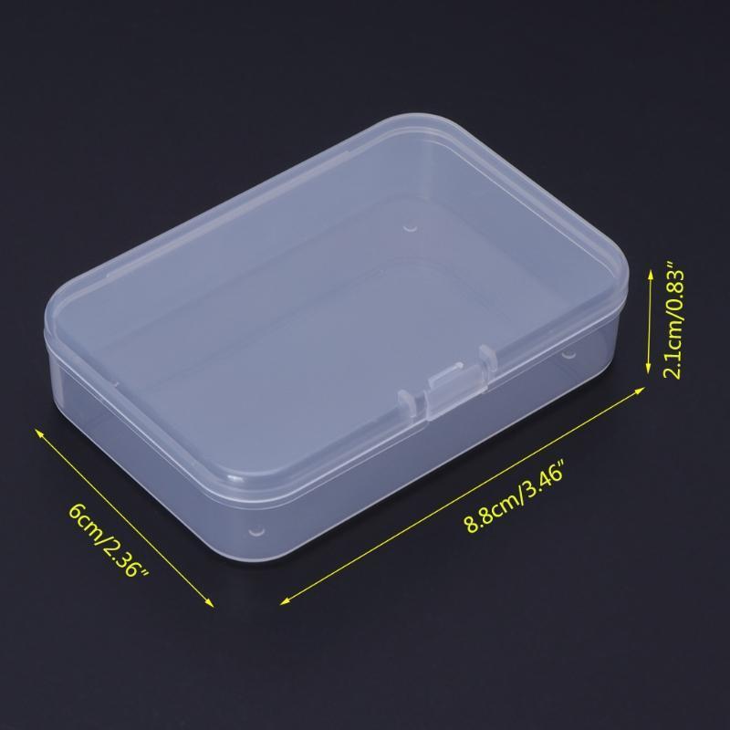 Fishing Box Plastic Transparent Clear Bait Lure Hook Tackle Jig Storage Portable