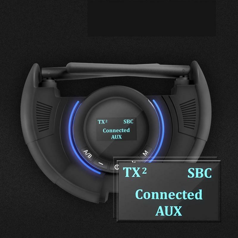 Long Range 120M Audio Transmitter Receiver APTX Bluetooth-compatible 5.0 for TV