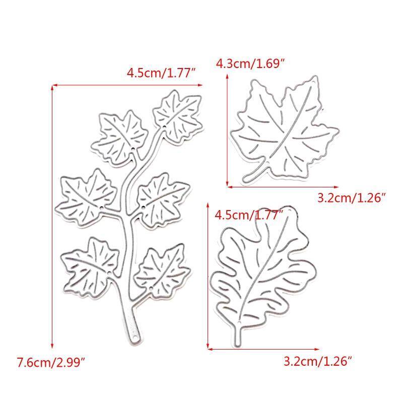 Plane Tree Leaves Die Cuts Plant Cutting Dies for Card Making DIY Album Bookmark