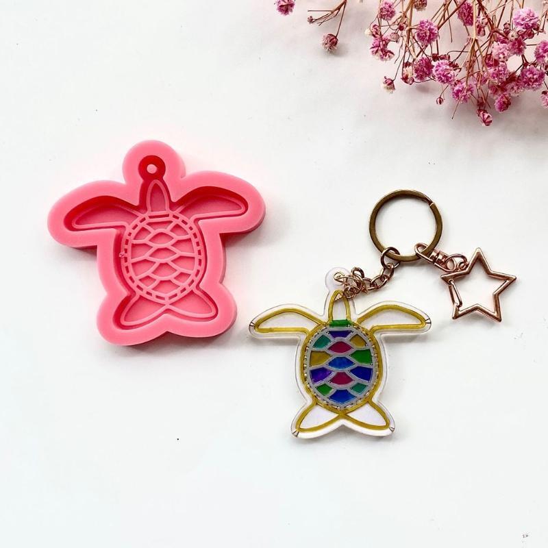 Diy Tortoise Keychain Mold Epoxy Crystal Silicone Mold Customized Mold Silicone