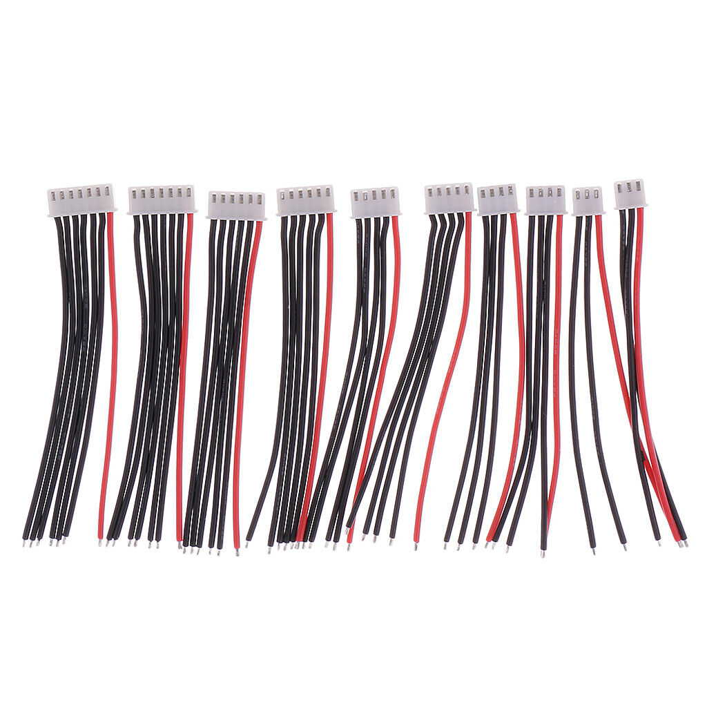 10pcs JST-XH Connector -6S  B6  Charger Silicon Cable 10cm