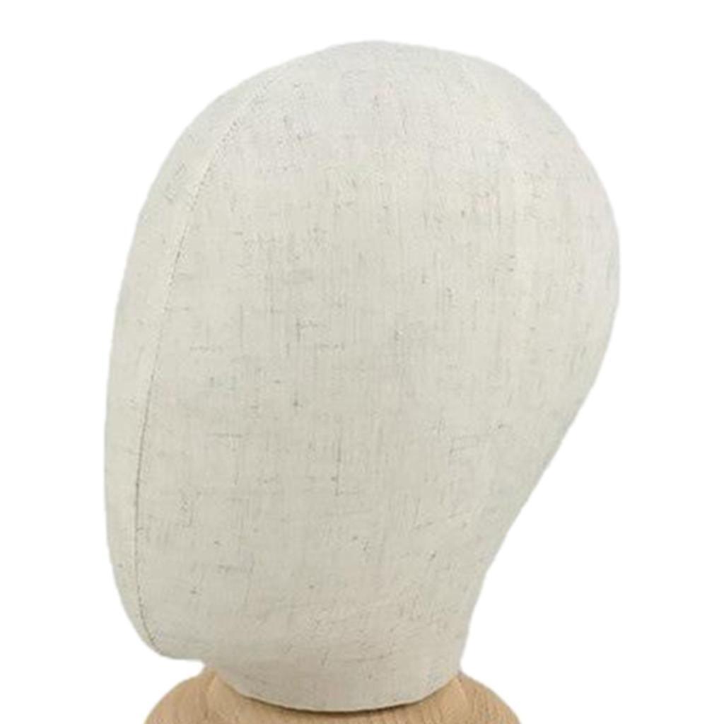 Canvas Block  Head W/ Stand Wigs Making Toupee Display Head Rack