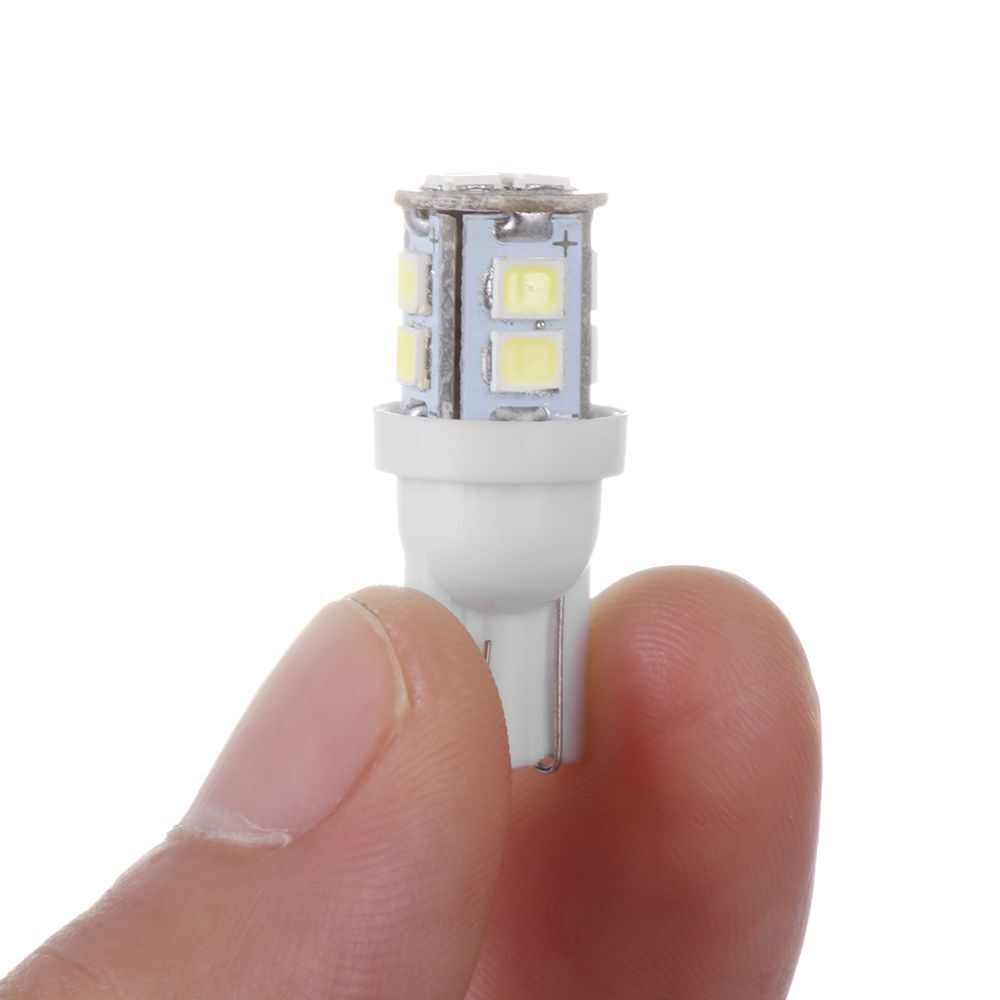 Plate Lamp 10SMD White W5W 2825 158 192 168 194 Car Bulbs LED Light T10