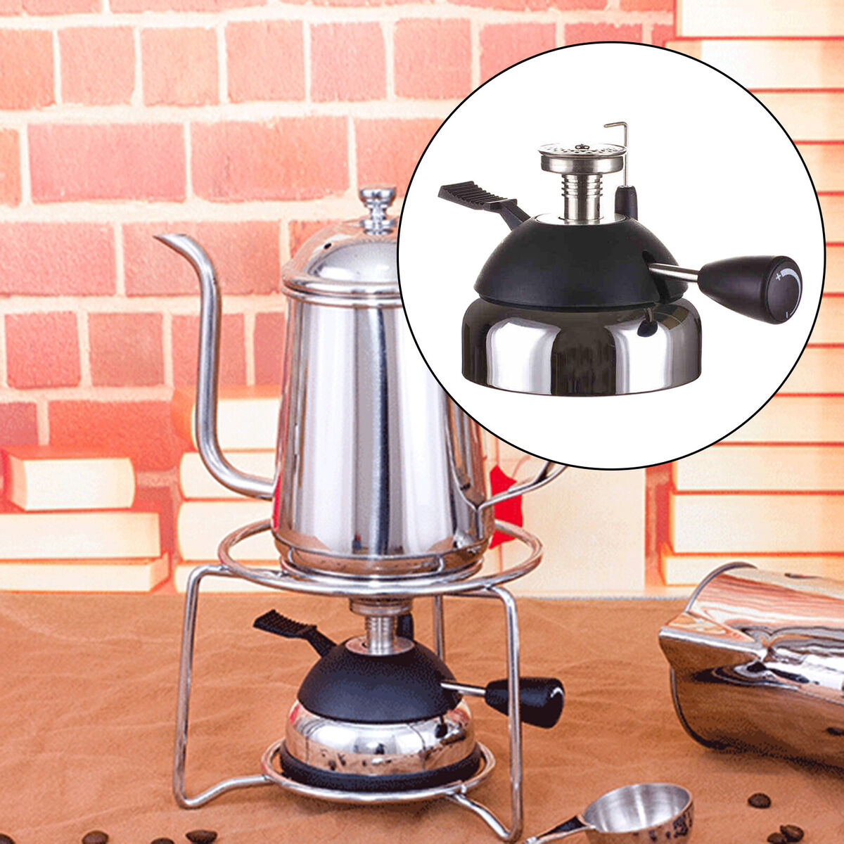 Burner Camping Gas Stove Burner Coffee Espresso Maker
