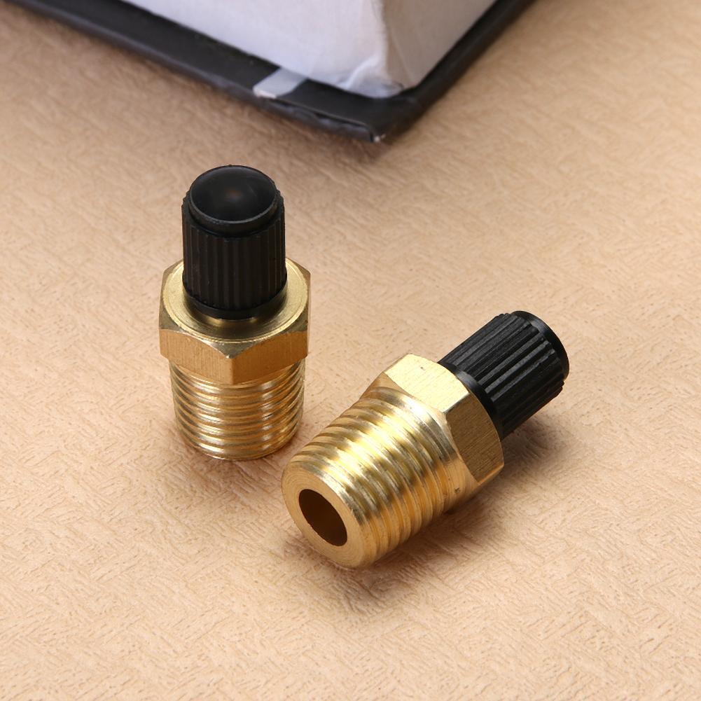 2pcs 1/4in Brass Tire Tyre Air Compressor Tank Fill Valves for Dunlop Valve