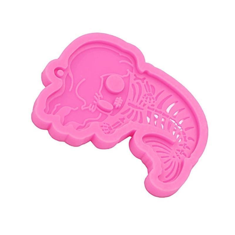 Human Fish Keychain Mold Epoxy Crystal Silicone Mold Customized Mold for Gift