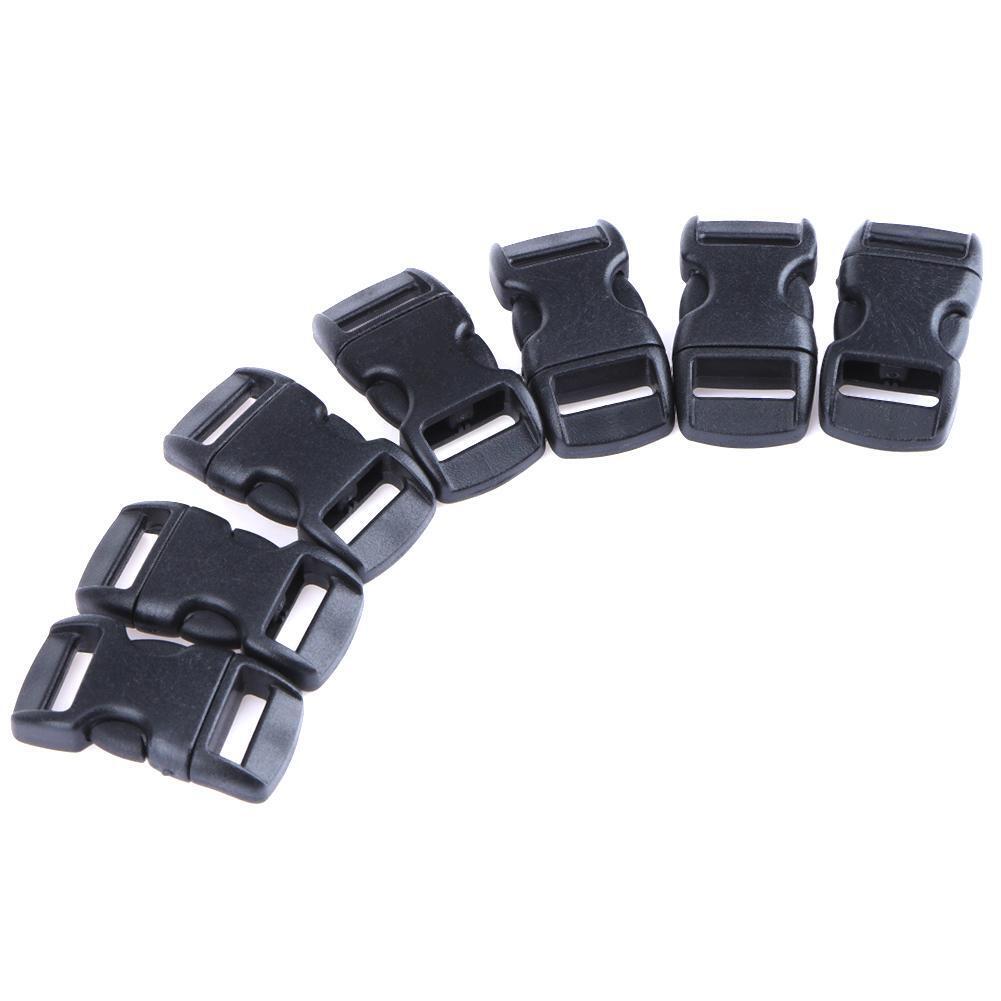 50pcs 10mm Side Release Buckles Webbing for Paracord Bracelet Backback