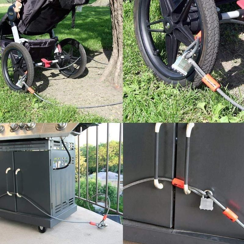 Bike Chain Lock, 70.87in Security Anti-Theft Bike Lock Chain with Keys