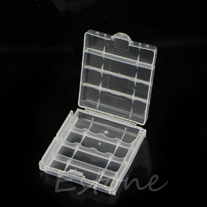 10Pieces 4x AA AAA Battery Case Holder Cell Batteries Storage Box Container