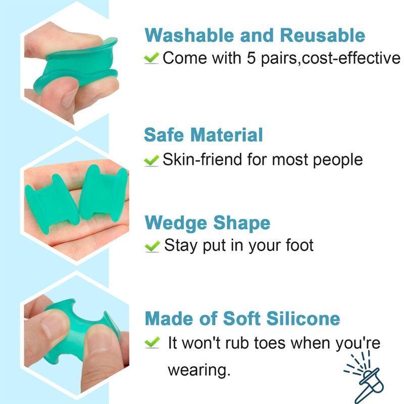 16 Packs Toe Separator Stretcher Spreader Spacer Bunions Hammer Toes Corrector