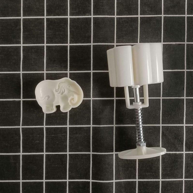 75g Moon Cake Moulds Elephant Shaped DIY Baking Moulds for Mid-Autumn Festival